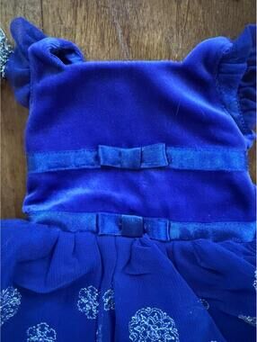 American Girl Snowflake Gown Ball Dress Shoes  MINT A75